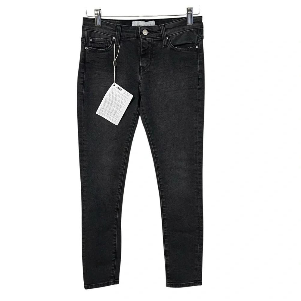 IRO Tessa Low Skinny Jeans Black Grey Wash Size 27 NWT Minimalist Contemporary